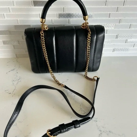 Tory Burch Kira Black Crossbody with Gold Accents - Picture 8 of 8